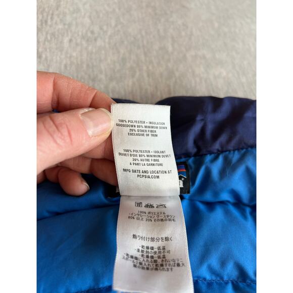 Patagonia Kids girls large Patagonia Down Sweater Puffer Jacket purple coat - Picture 8 of 9